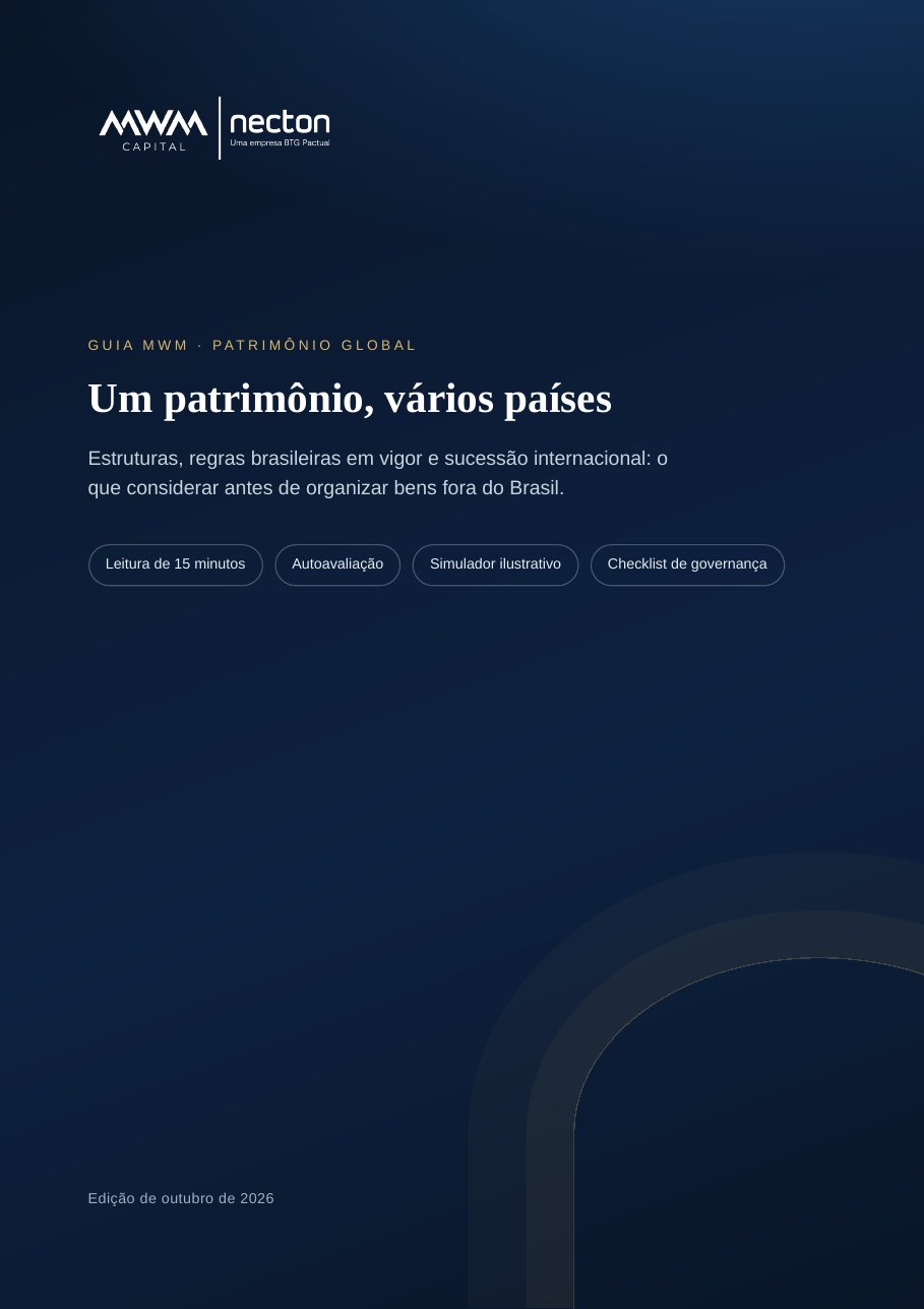 Bens em mais de um país pedem um plano, não só uma conta lá fora